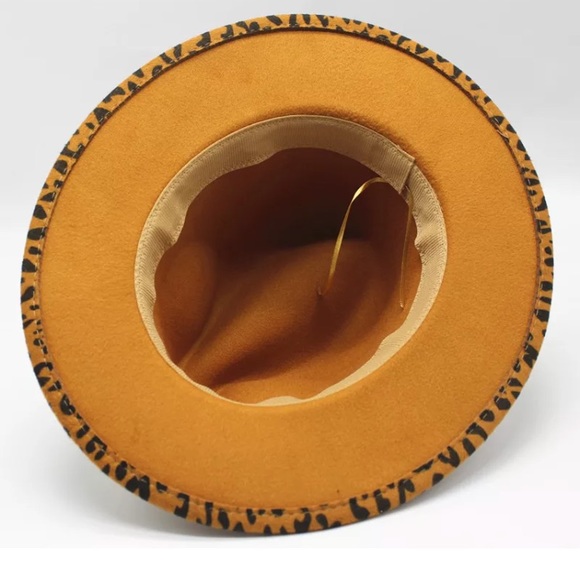 Leopard Animal Print Wool Felt Fedora Hat - Picture 5 of 5